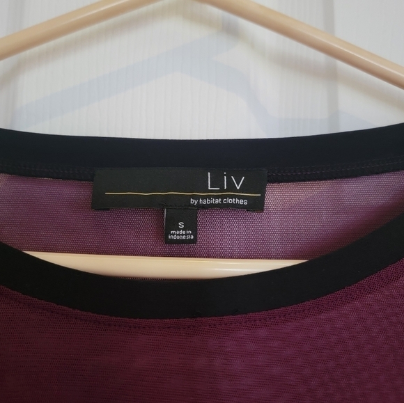 Liv By Habitat Clothes Long Sleeve Sheer Top - Picture 4 of 6